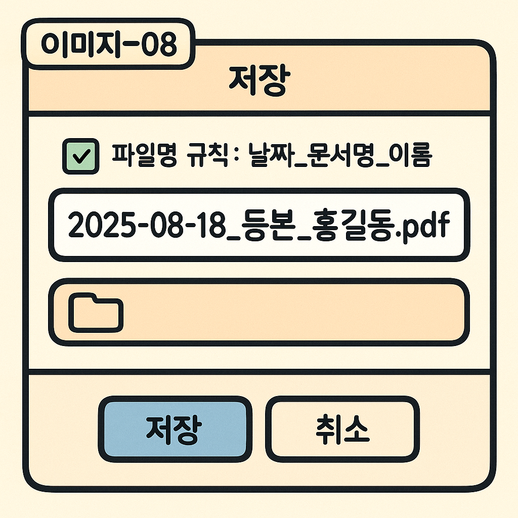 PDF 파일 이름 규칙 예시