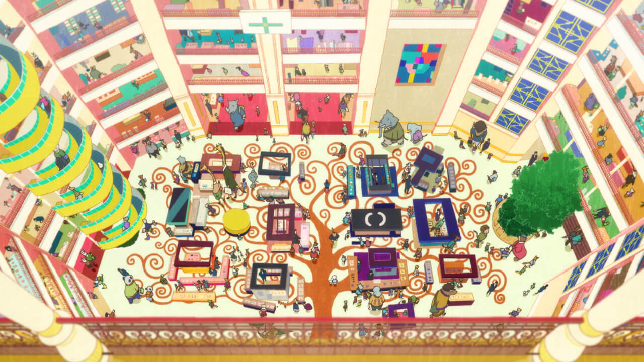 북극백화점 위에서 내려다본 모습