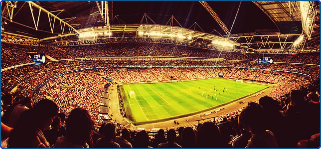 축구장 경기장에서