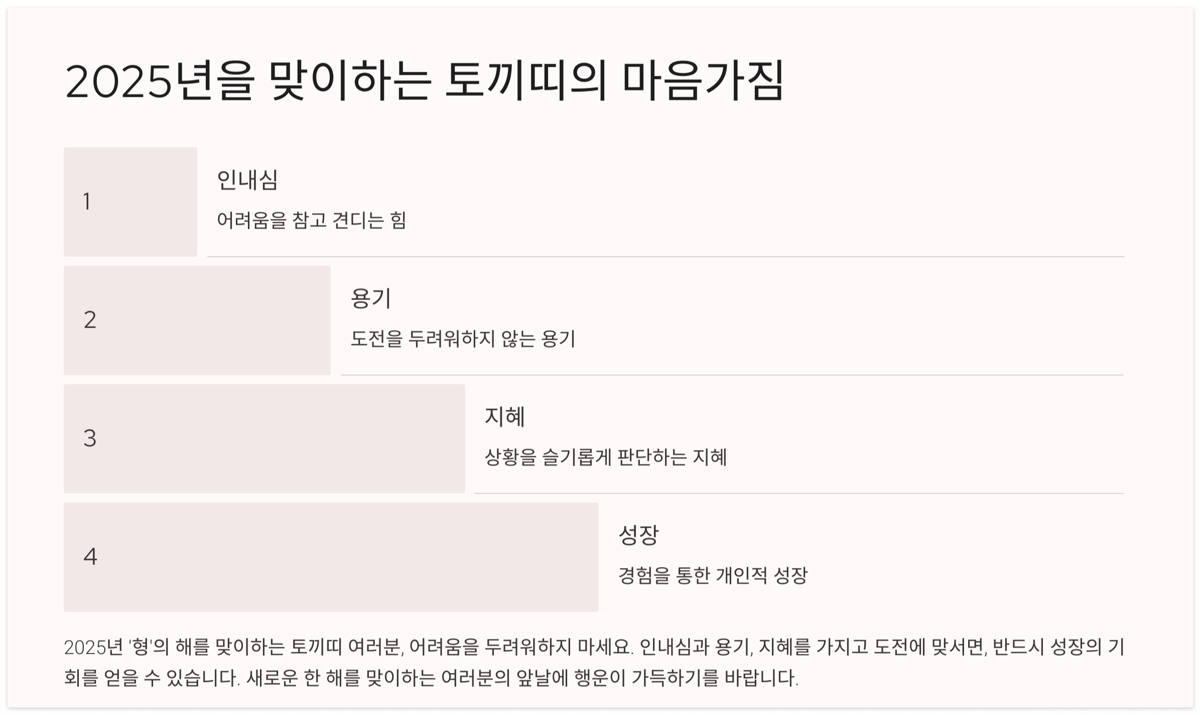 인내심-용기-지혜-성장