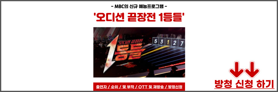 1등들 출연자