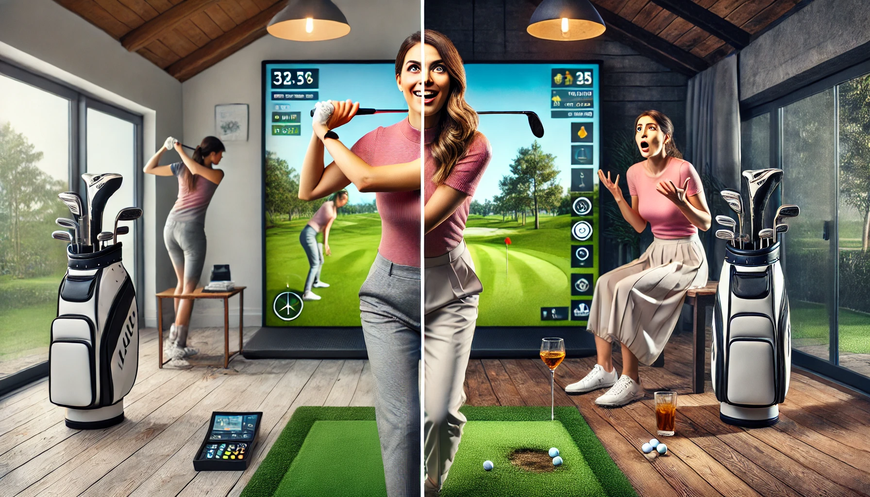 스크린골프와 필드골프의 차이점