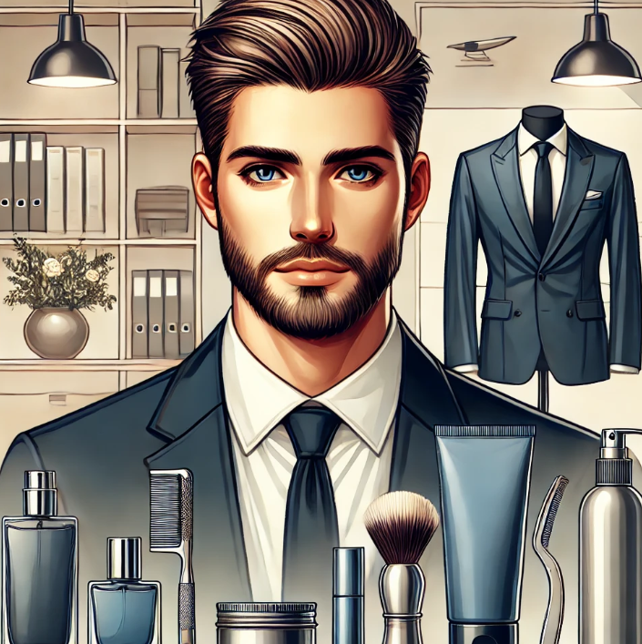 직장인을 위한 남성 그루밍 사진