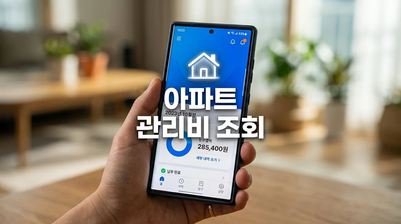아파트 관리비 조회 방법 총정리: K-apt부터 앱 활용 및 절약 팁까지