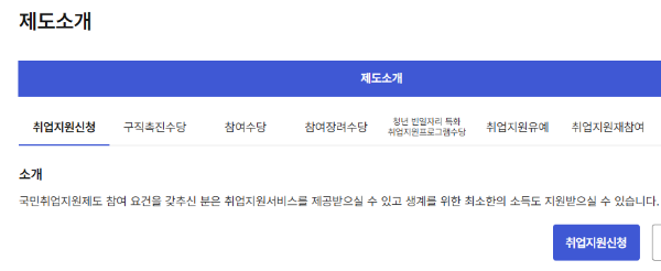 국민취업지원 신청