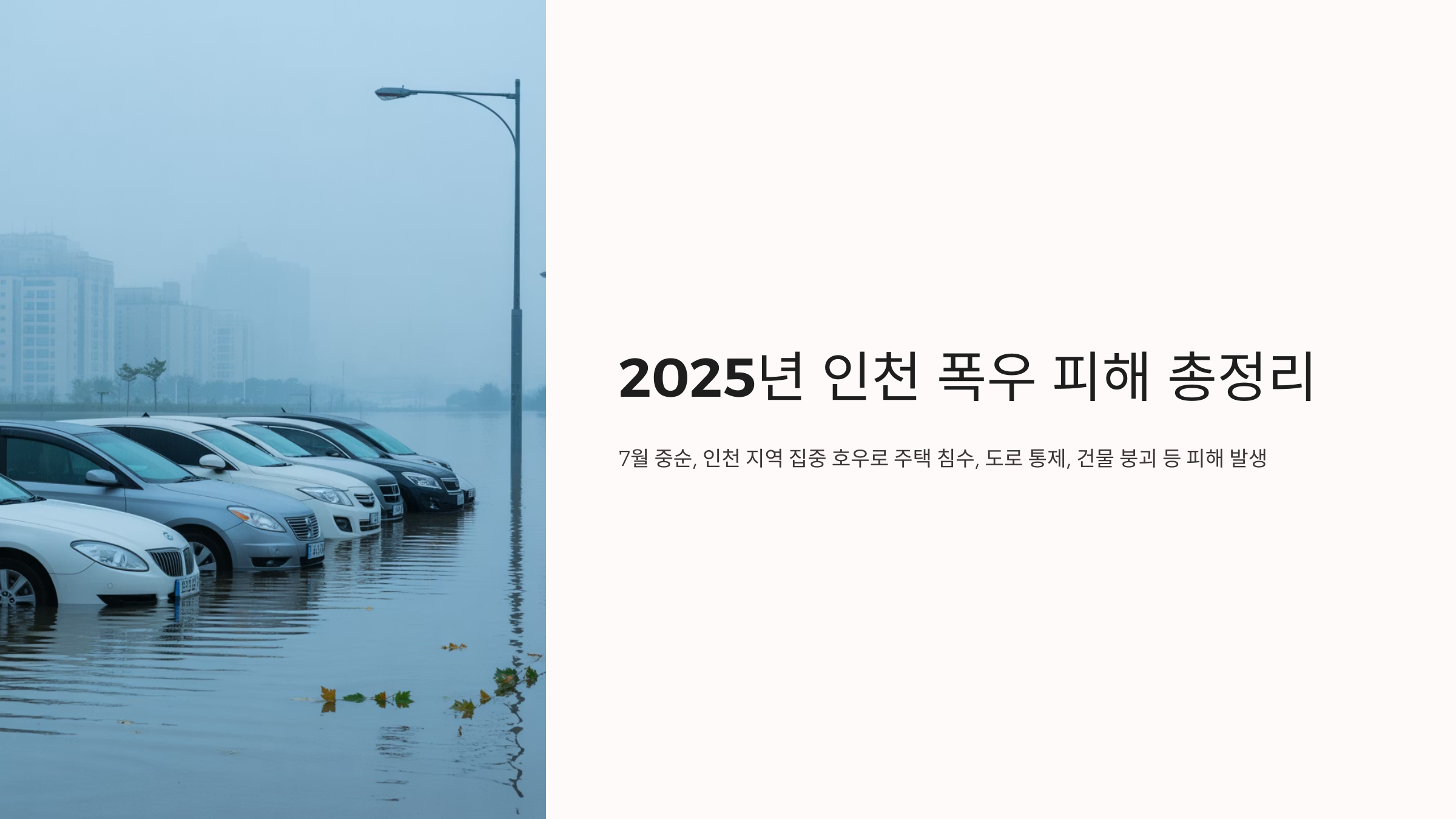 인천 폭우 피해