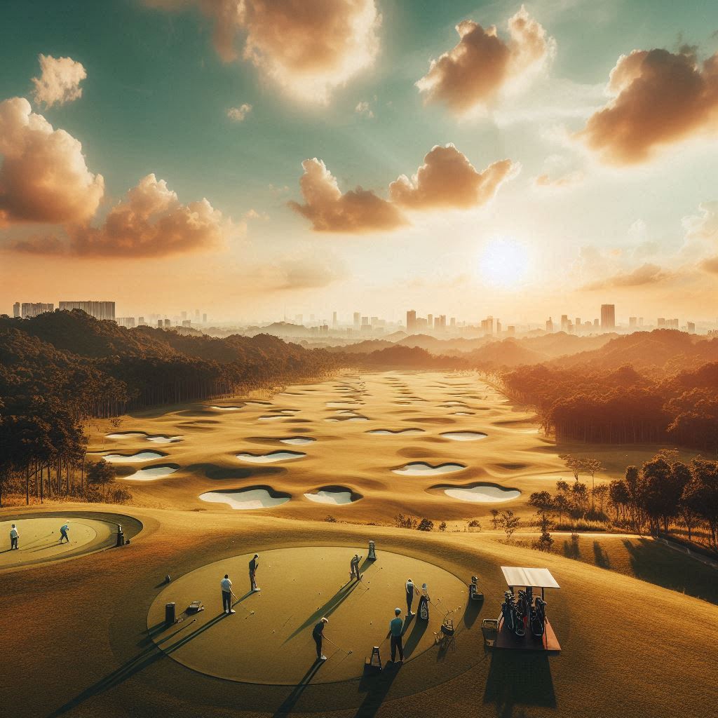 실외골프연습장 배경