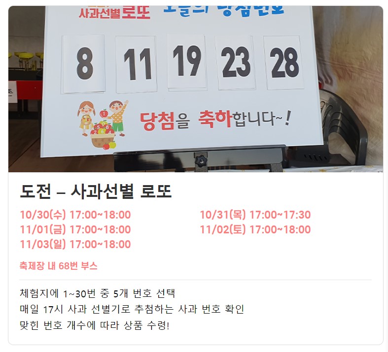 2024청송사과축제정보