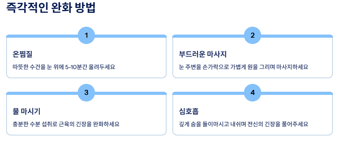 눈밑이 떨리는 증상