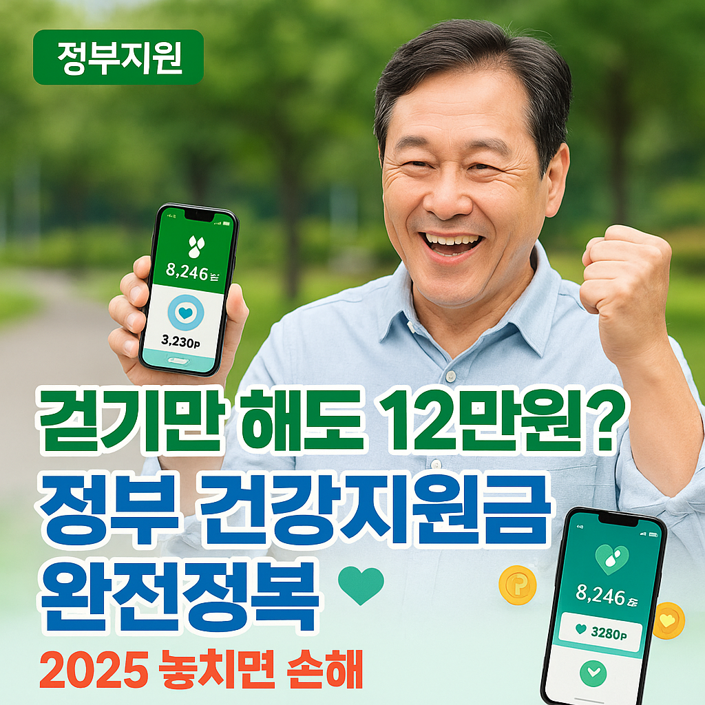 2025 건강생활실천지원금제, 12만원 놓치지 않는 법 (출처 : 정책브리핑)