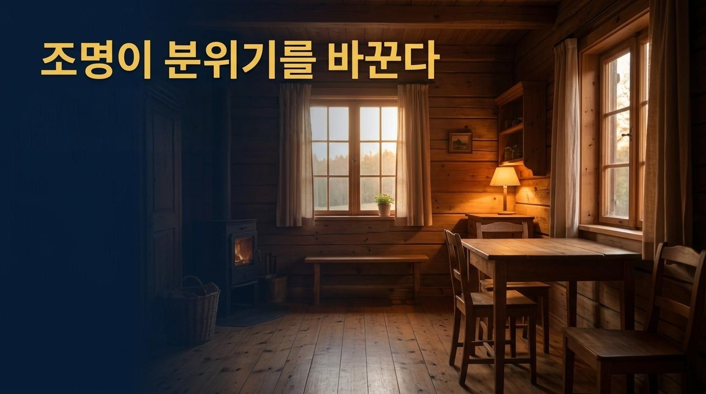 조명이 분위기를 바꾼다.