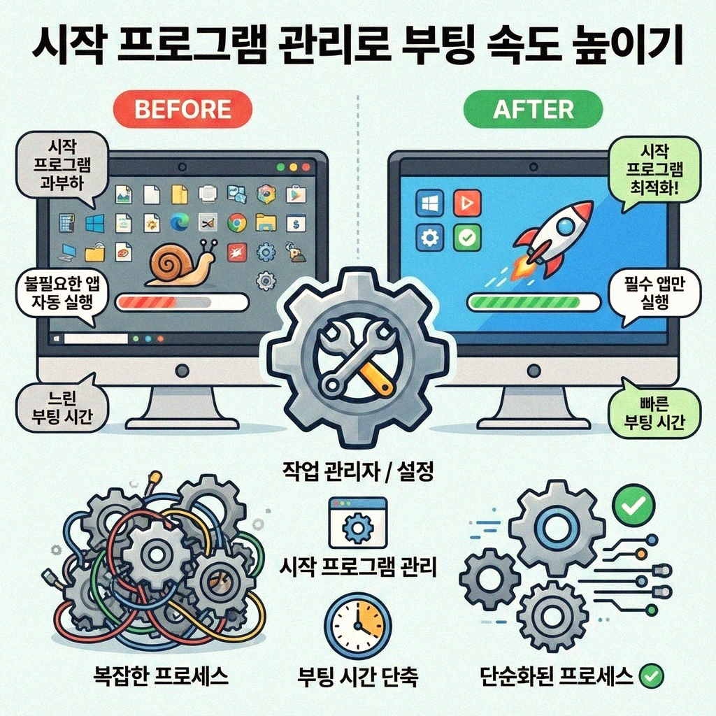 윈도우 부팅 속도 빠르게 만드는 꿀팁 모음