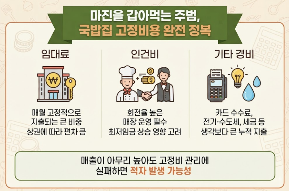 콩나물국밥 원가