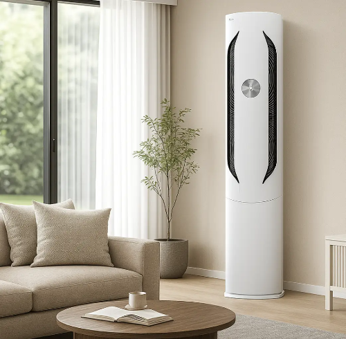 LG에어컨-소파-화분