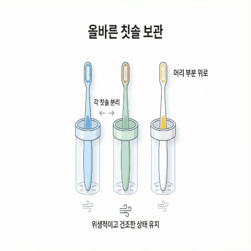 칫솔 보관 및 칫솔걸이 관리, 세균 번식 막는 위생 수칙