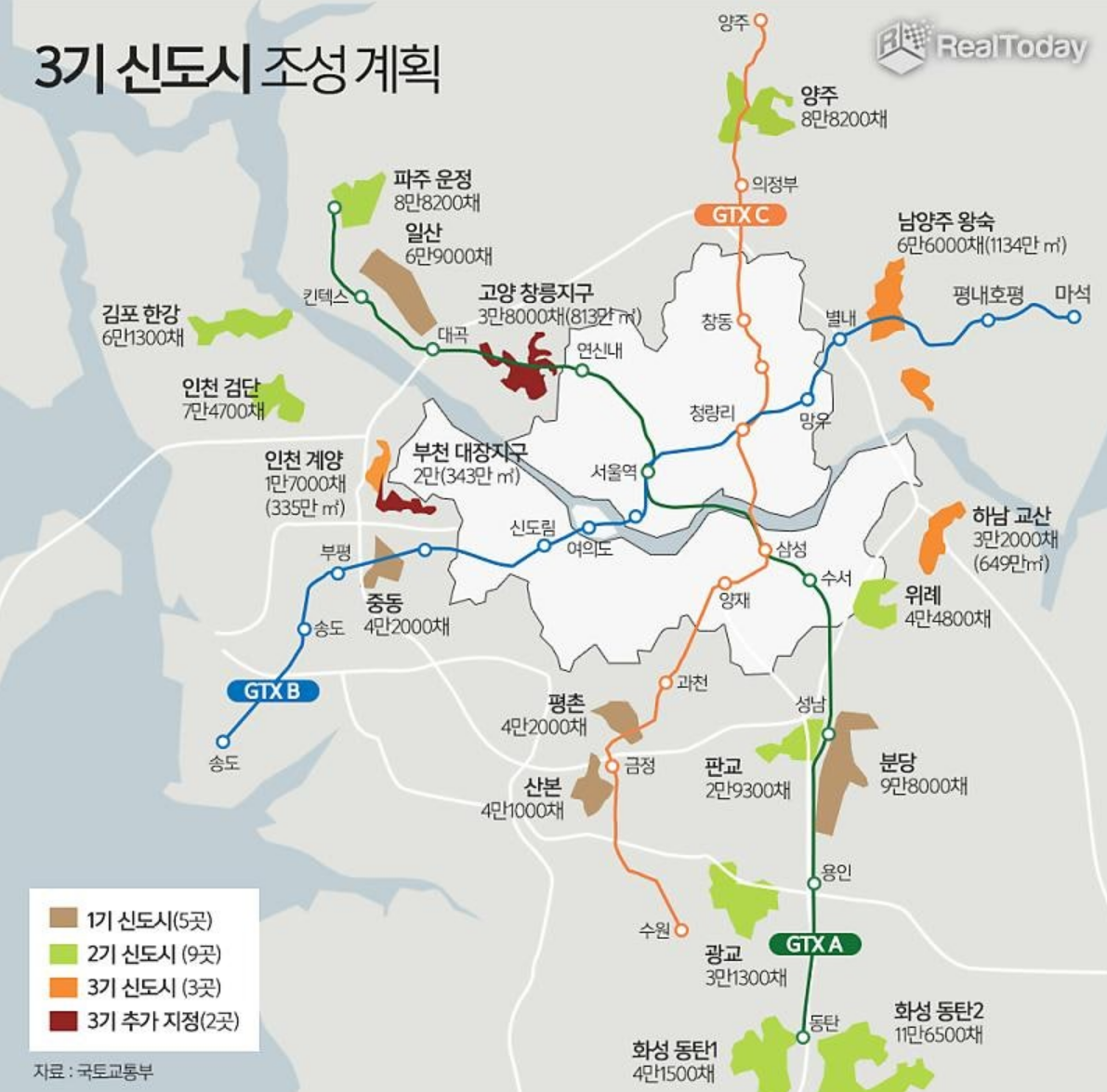 3기 신도시 위치