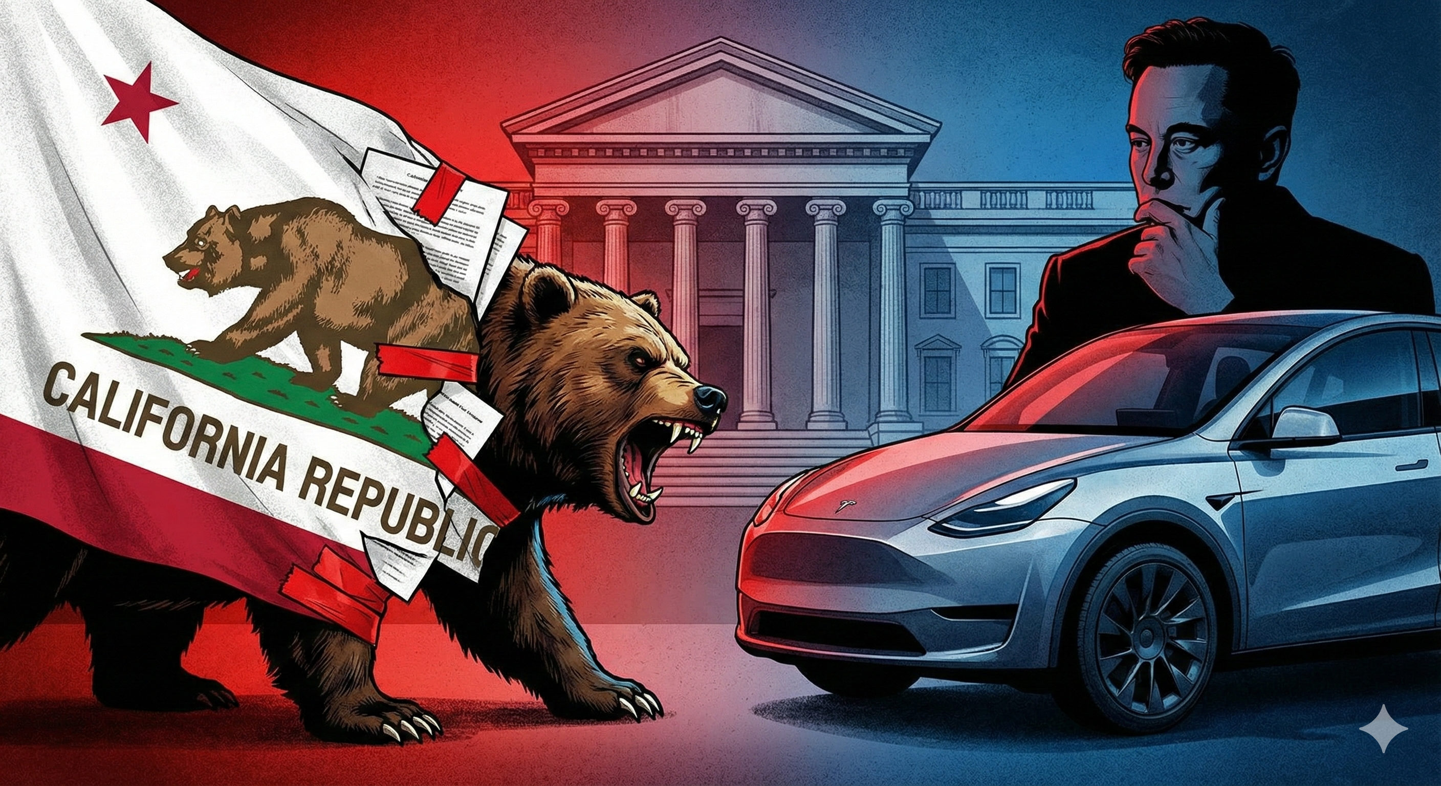 테슬라 캘리포니아 규제 사진