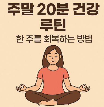 주말 20분 건강 루틴 – 한 주를 회복하는 방법