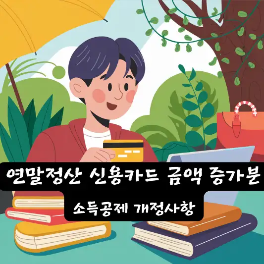 2025년 연말정산 신용카드 사용금액 증가분 소득공제 신용카드 공제율