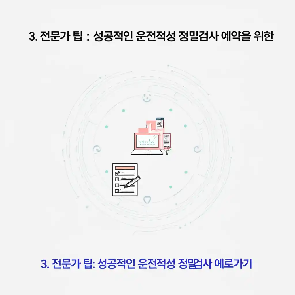 운전적성 정밀검사 온라인예약 성공을 위한 전문가 팁 화면 이미지