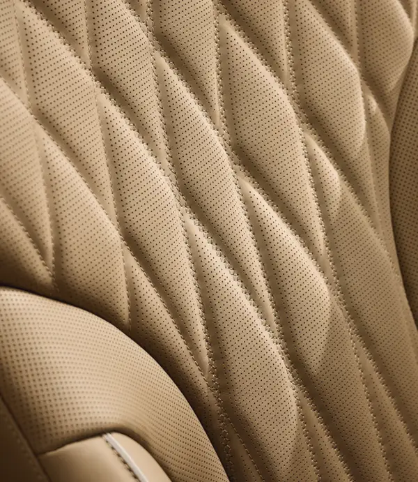 제네시스 g80 실내 가죽시트 모습