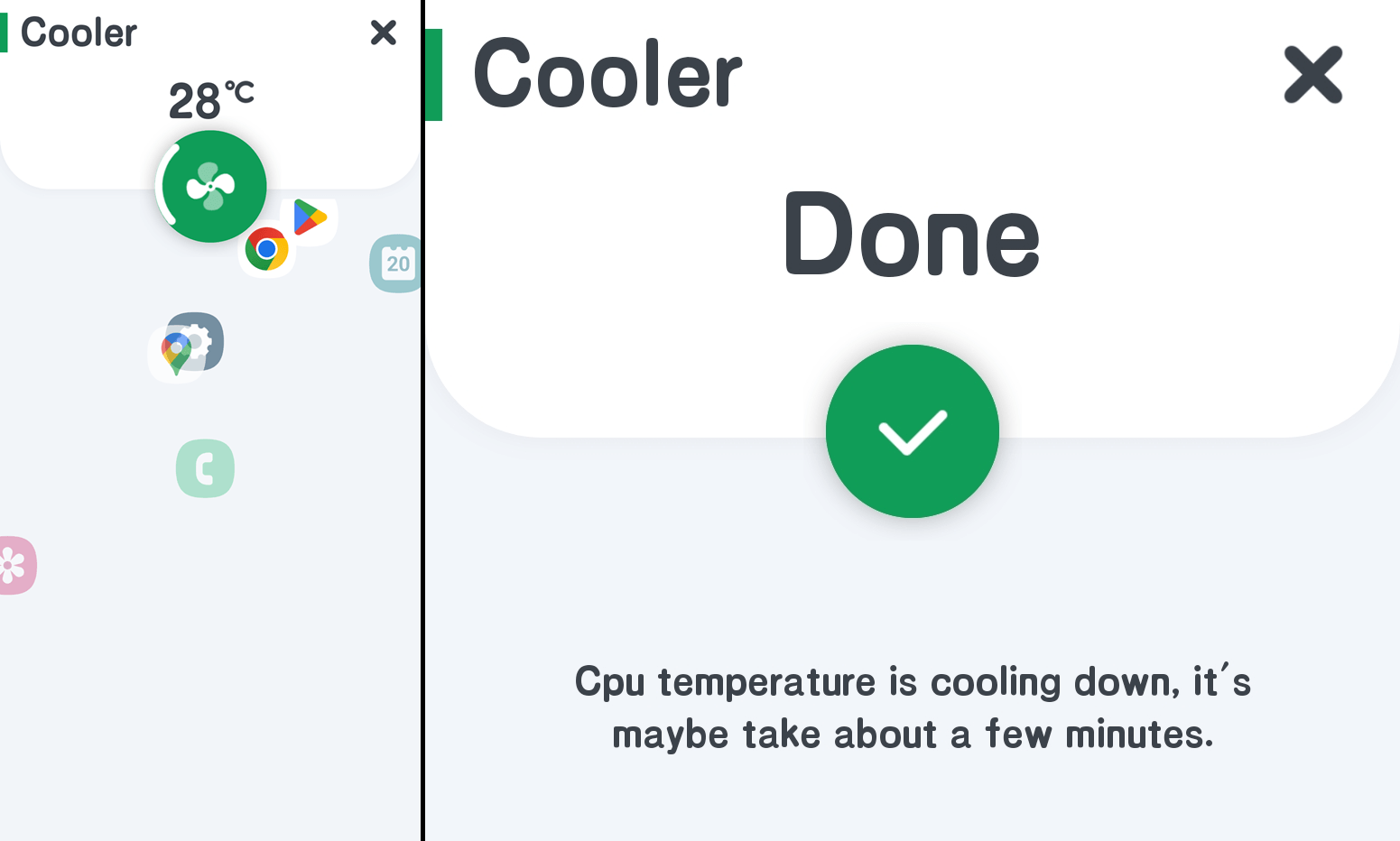 스마트폰 온도 낮추기 실행