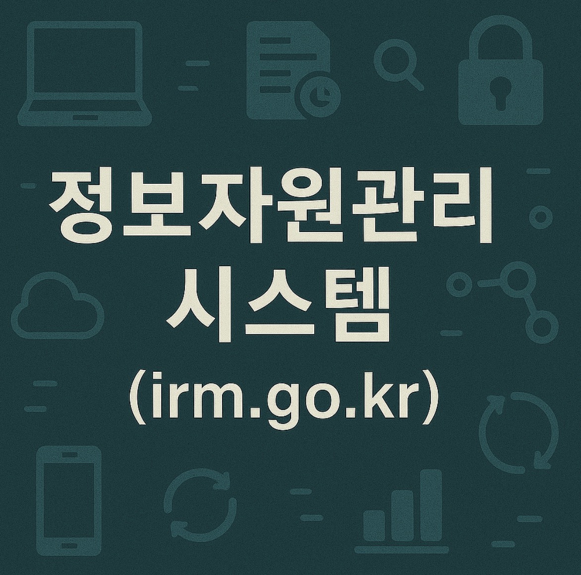 정보자원관리시스템 (https://www.irm.go.kr)
