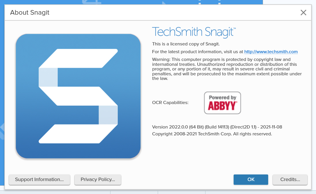 화면 캡처 프로그램 Snagit 2022 버전으로 업그레이드
