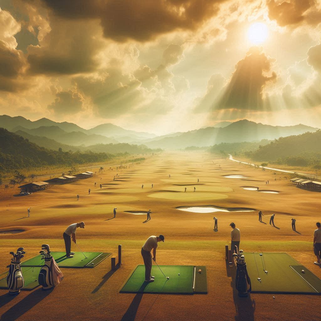 실외골프연습장 배경