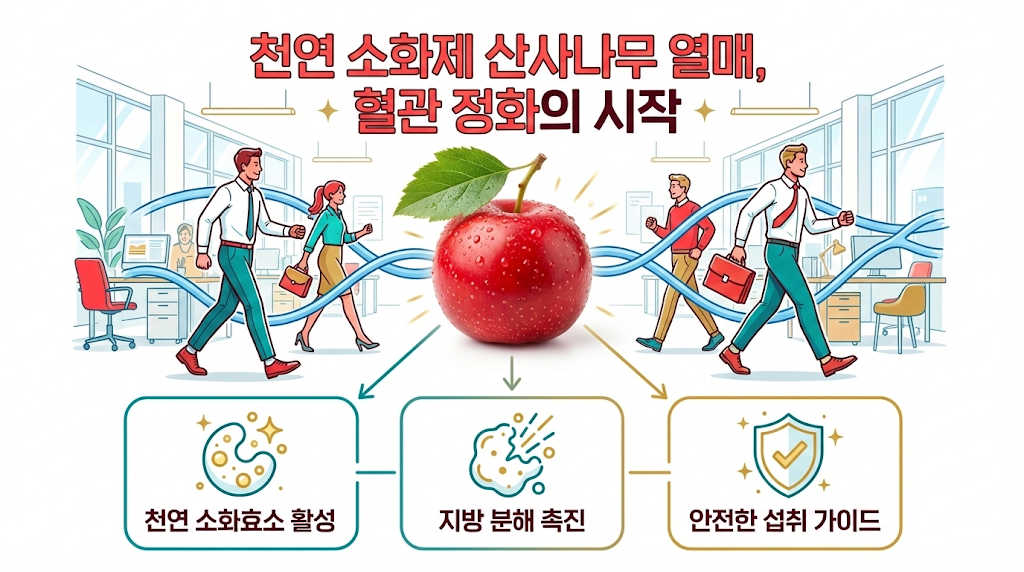 산사나무 열매 효능 100% 활용법 인포그래픽