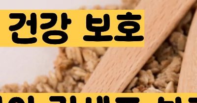 귀리 효능과 부작용