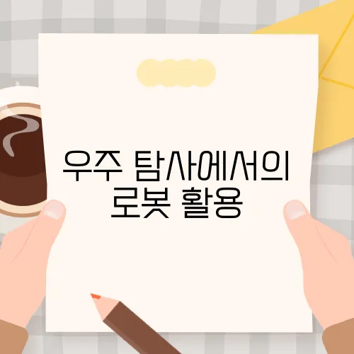 우주 탐사에서의 로봇 활용