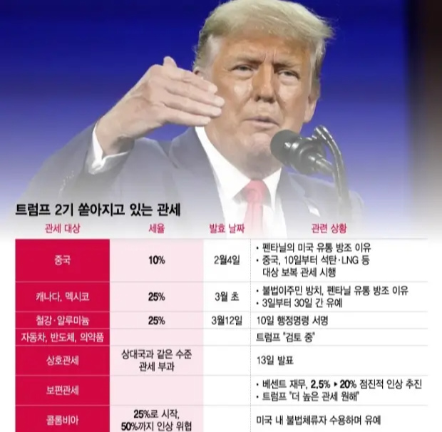 상호관세의 적용 사례