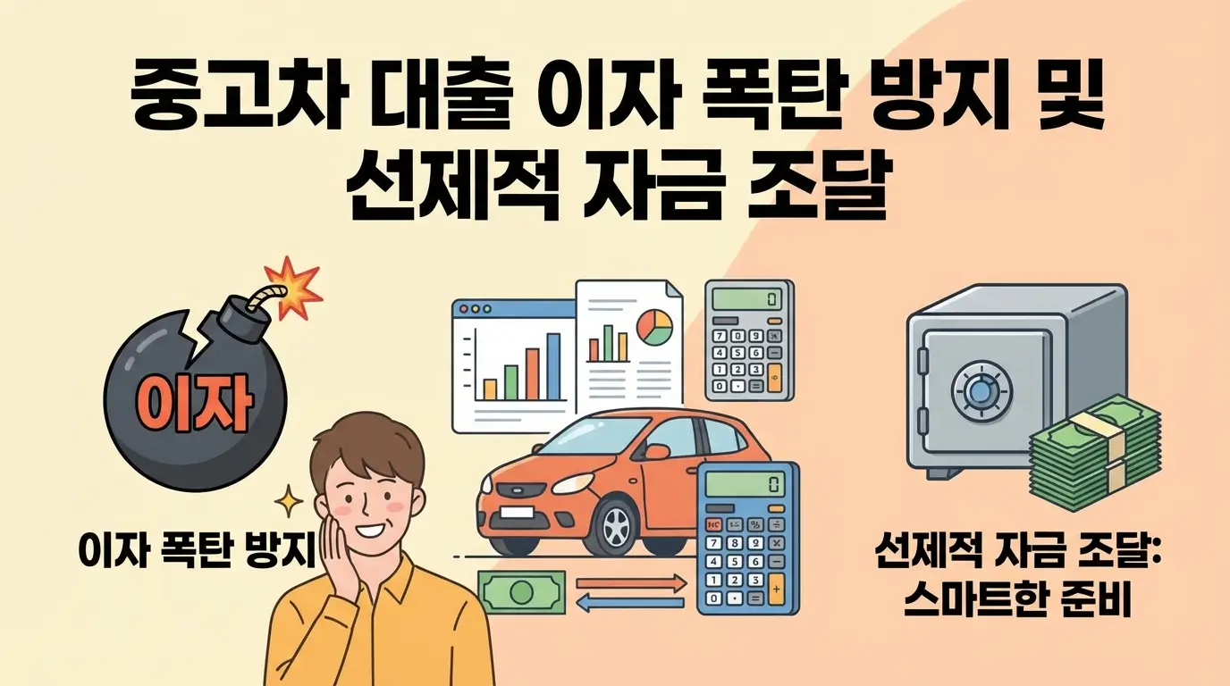 중고차 대출 이자 폭탄 방지 및 선제적 자금 조달