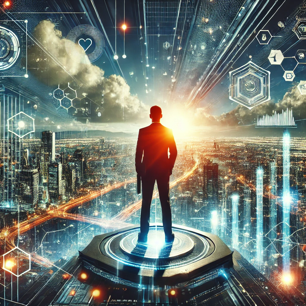 초격차를 상징하는 미래형 그래프 이미지, 정재승 책 표지와 창의적 사고를 시각화한 뇌 이미지