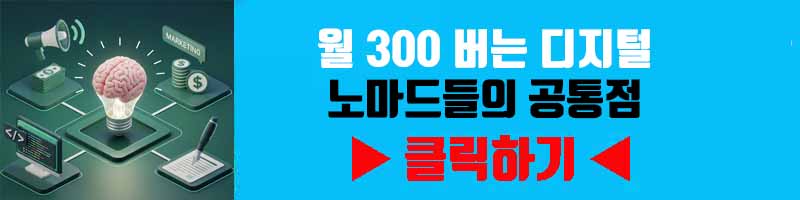 월 300 버는 디지털 노마드들의 공통점