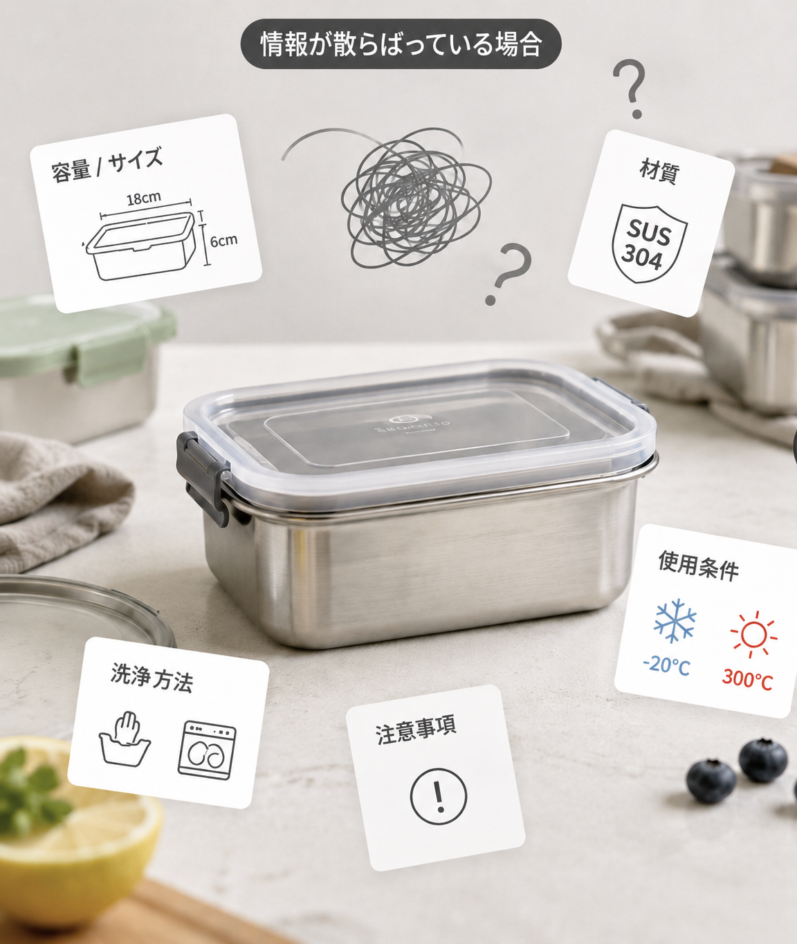 購入条件が分散した構造