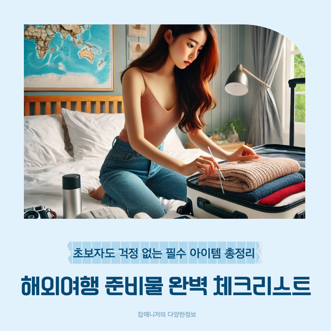 해외여행 준비물 완벽 체크리스트 2025: 초보자도 걱정 없는 필수 아이템 총정리