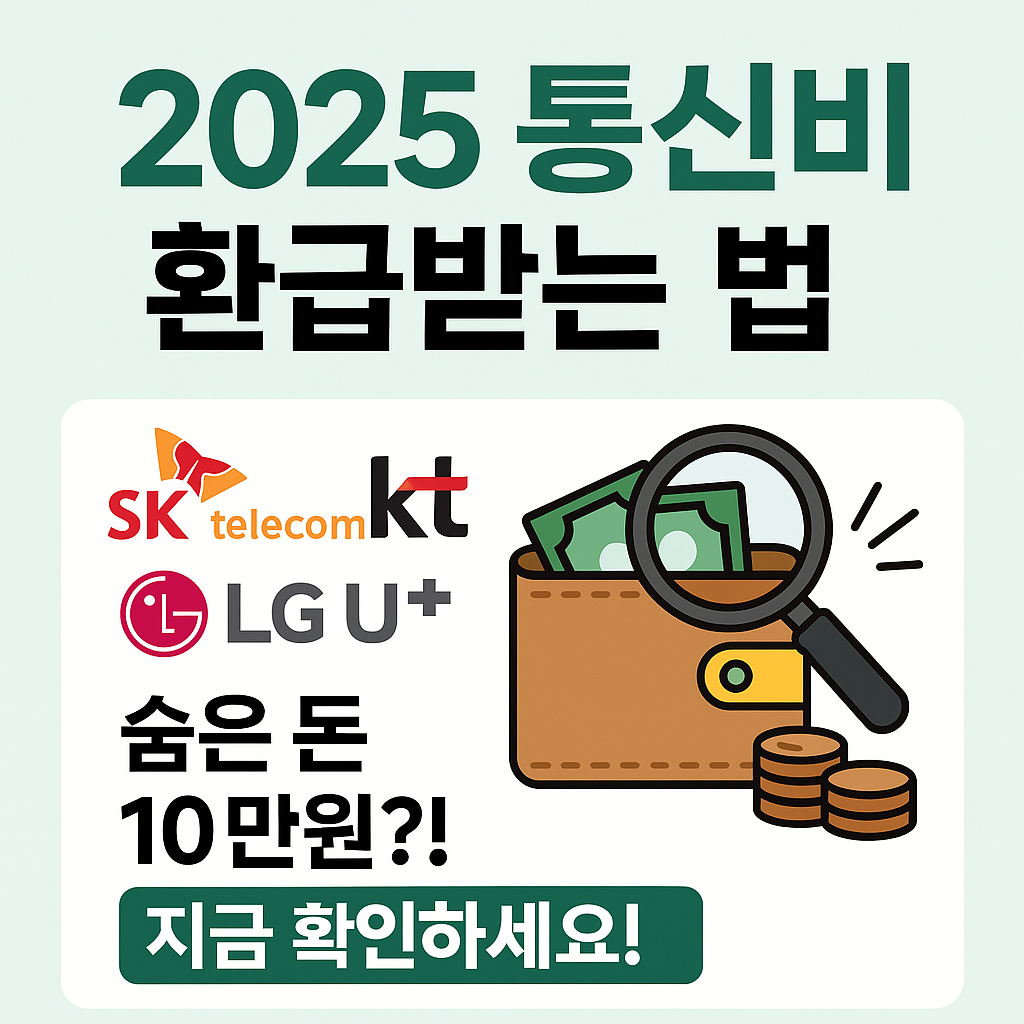 2025 통신비 환급받는 법 – 숨은 환급금 찾는 꿀팁 대방출