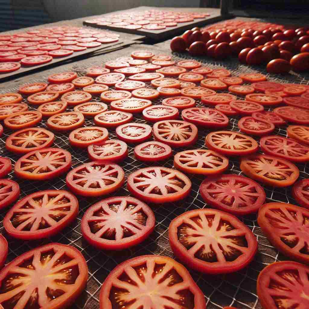 건조중인 토마토