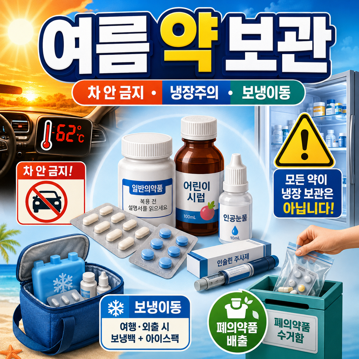 여름철 약 보관 온도와 차 안 방치 주의사항