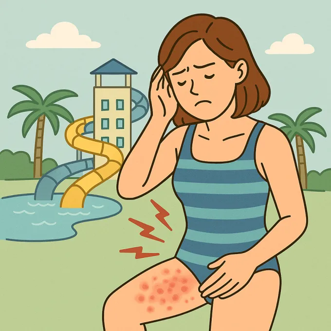 워터파크 피부병