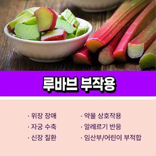 루바브 부작용
