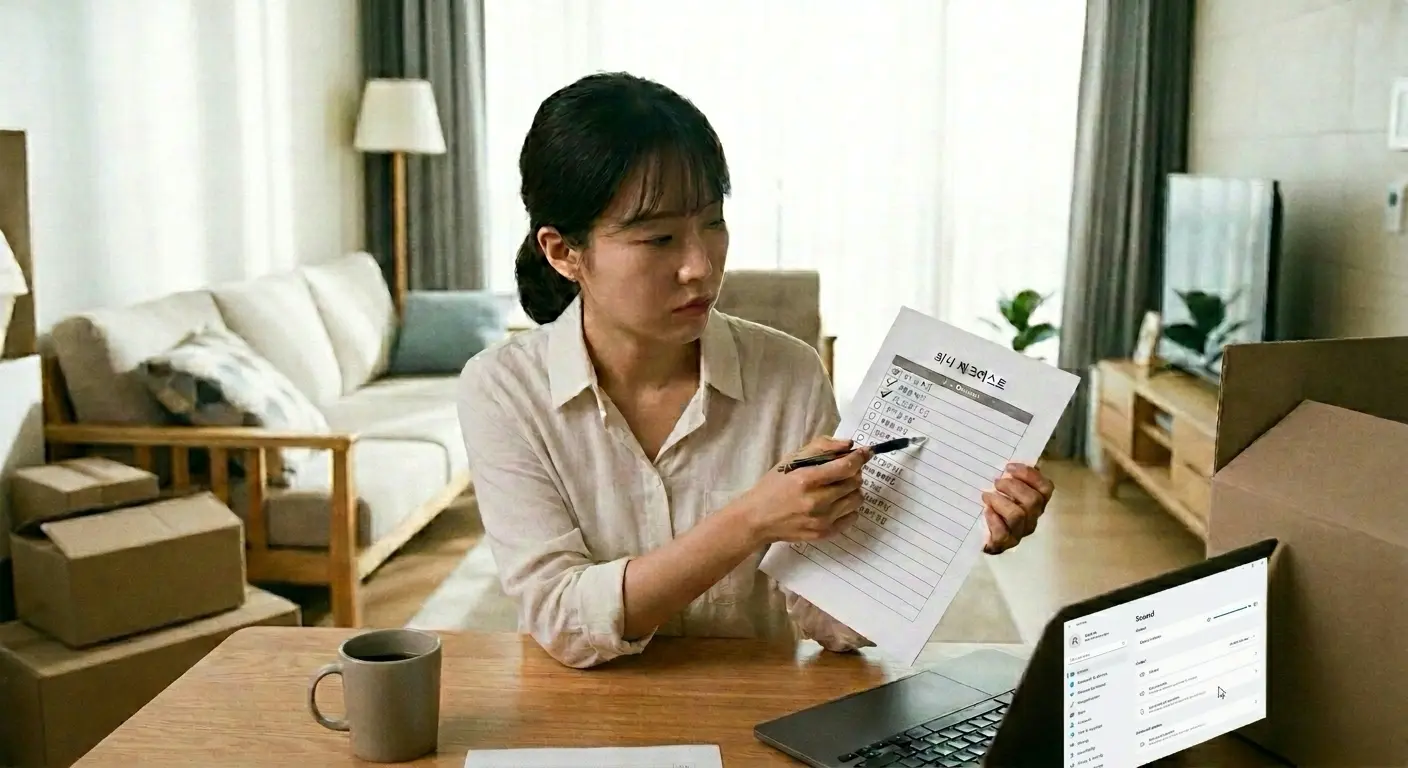 오디오 서비스 재시작 화면