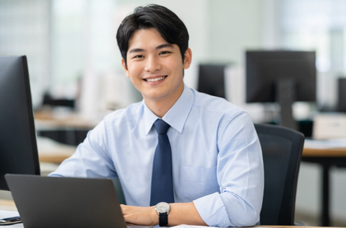 행복한 직장인 사진