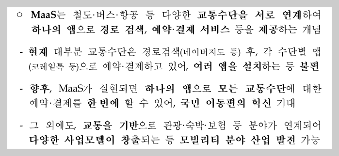 K-MaaS 개요