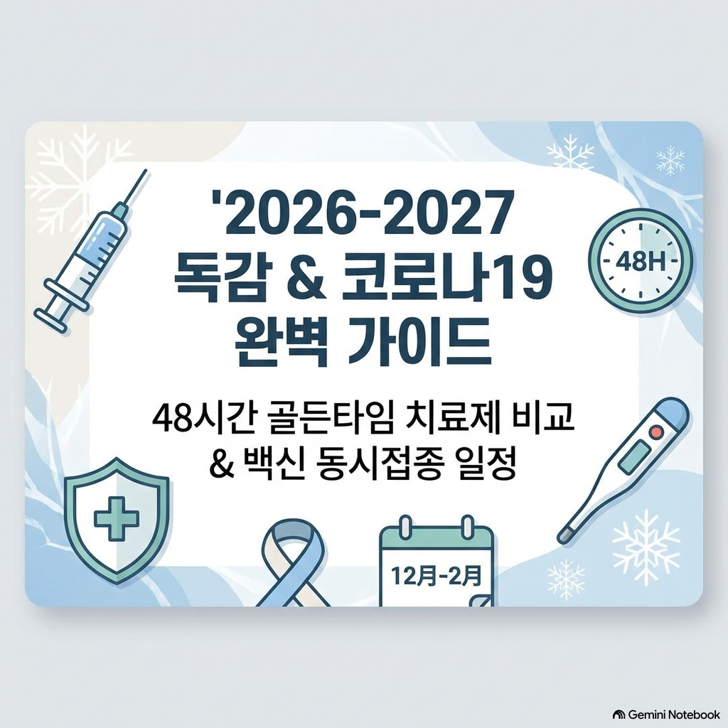 [2026-2027 최신] 독감 고통에서 빨리 벗어나는 치료제 비교부터 코로나19 백신 동시접종 일정까지 완벽 가이드!