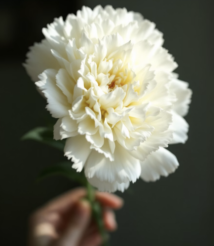 가장 순수한 마음&amp;#44; 흰색 카네이션