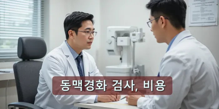 동맥경화 검사 상담 받는 남성 모습