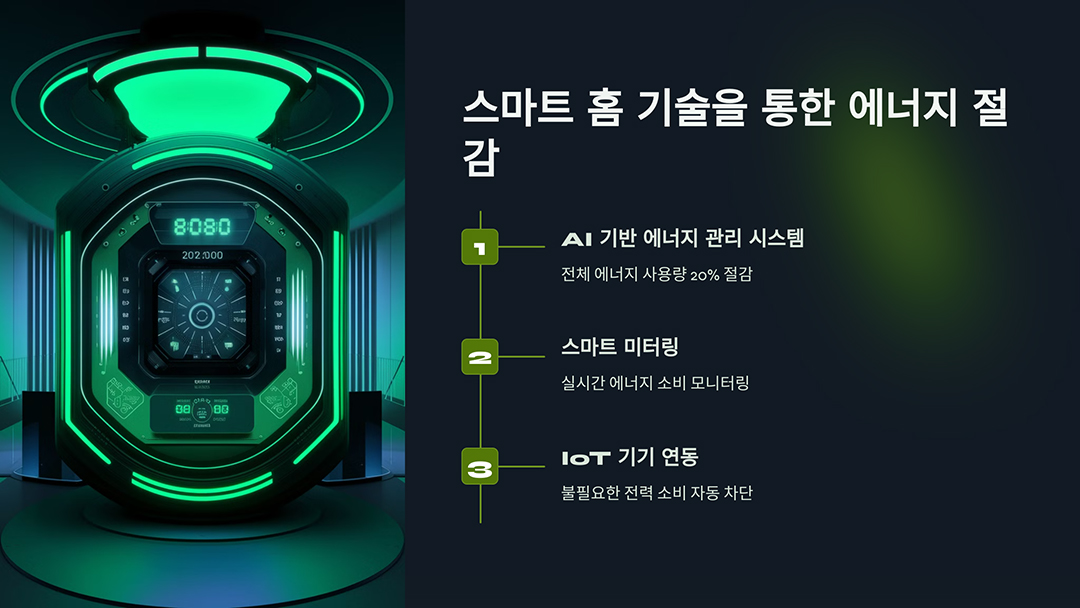 스마트 홈 기술을 통한 에너지 절감